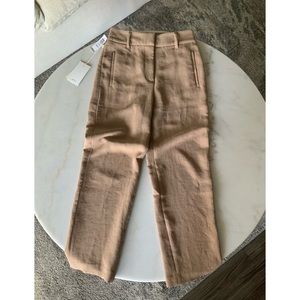 Aritzia Wilfred Pant in Gold Camel